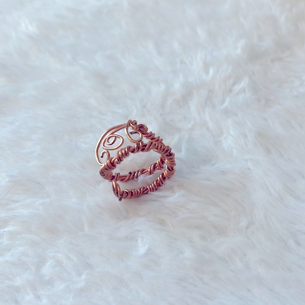 Unique Hand Crafted Copper Ring